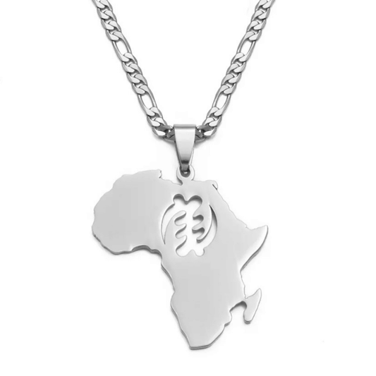 The Silver Gye Nyame Necklace